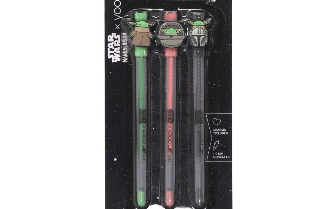 New The Mandalorian Character Gel Pen with Charms 3-Pack available now!