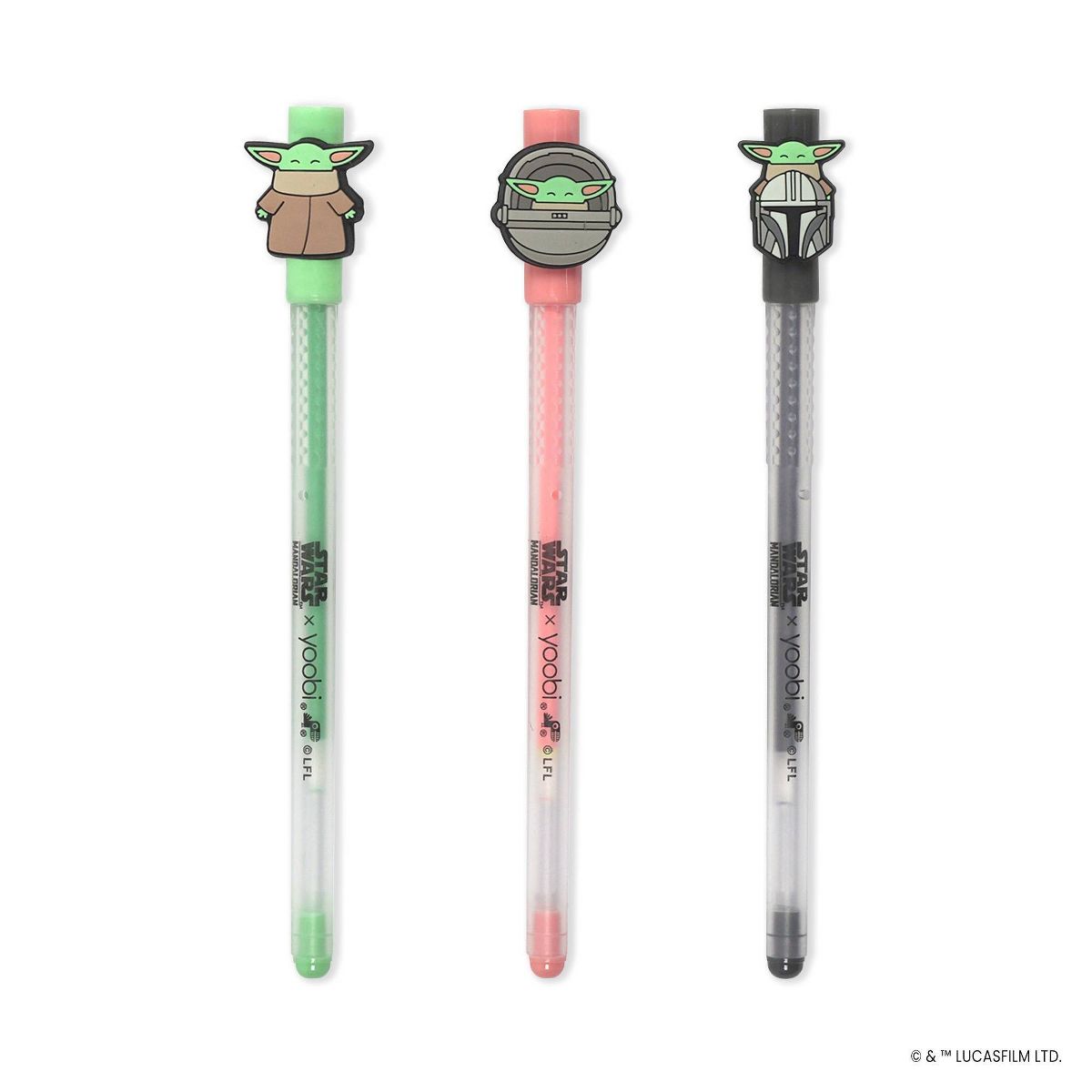 TM Character Gel Pen with Charms 3-Pack 3