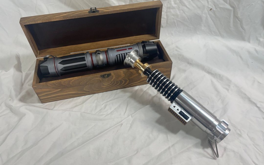 New Star Wars Inspired Wooden Lightsaber Box available now!