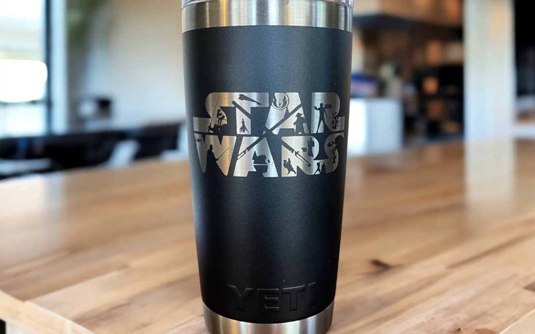 New Star Wars Yeti Laser Engraved Stainless Steel Authentic Tumbler available now!