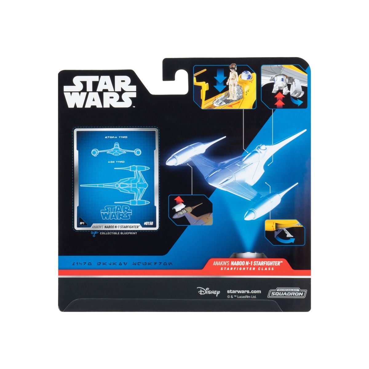 TPM Micro Galaxy N-1 Starfighter and Figure Play Set 2