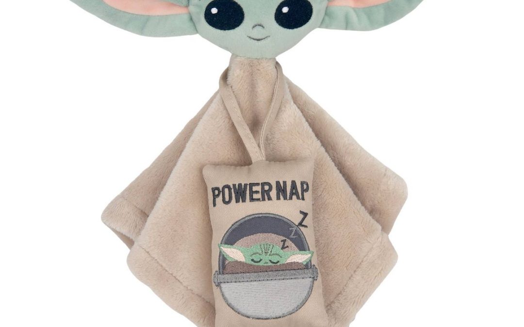 New The Mandalorian The Child (Grogu) Security Blanket and Doorknob Pillow Two-Piece Gift Set available!