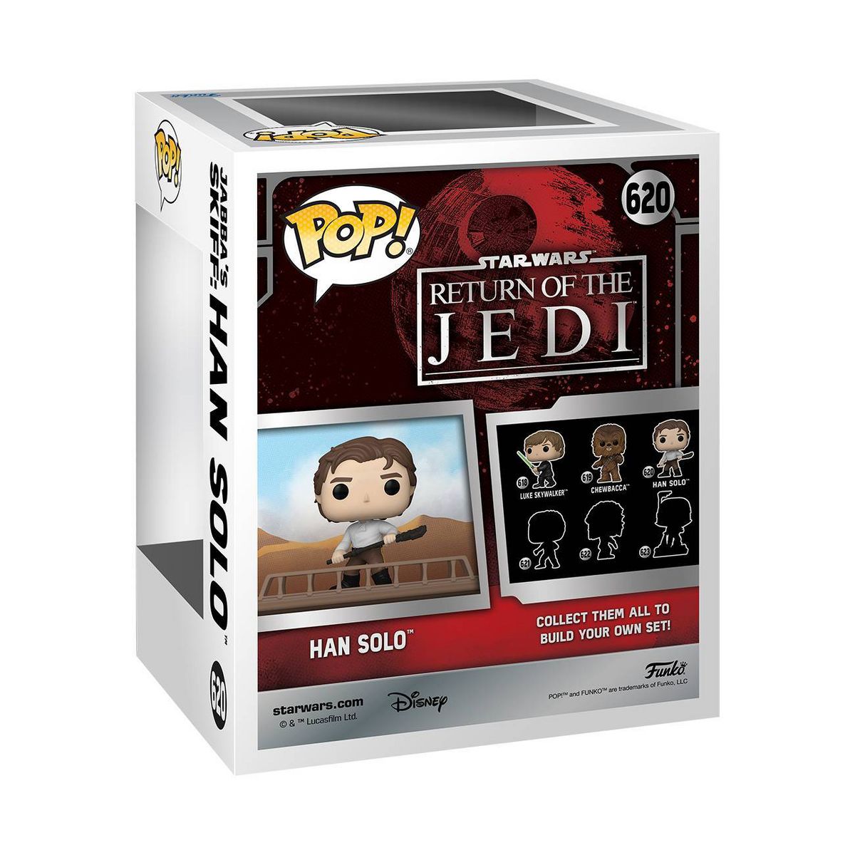 ROTJ Funko Pop! Jabba's Skiff: Han Solo Bobble Head Toy 2