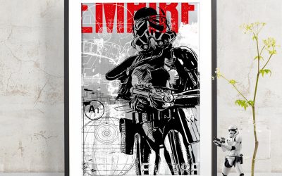 New Star Wars Imperial Shadowtrooper Illustration Art Print Poster available now!