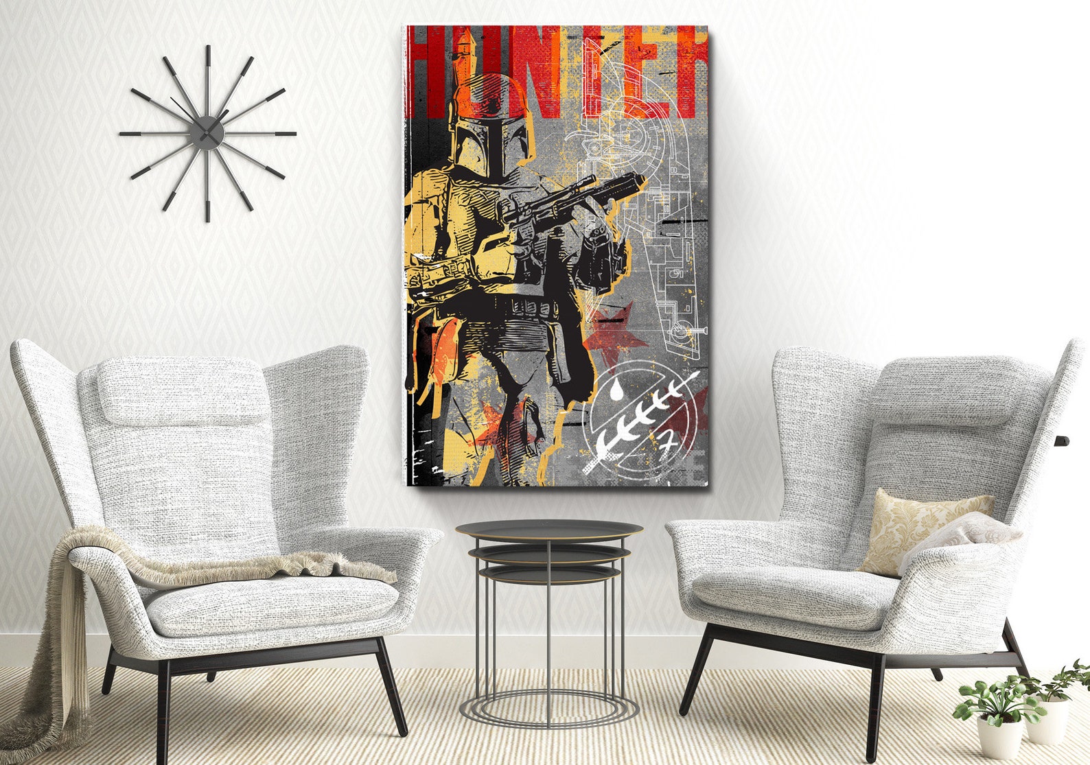 SW Boba Fett Bounty Hunter Character Fan Art Print Poster 4