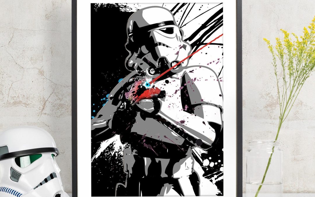 New Star Wars Imperial Stormtrooper Art Print Decor Poster available now!