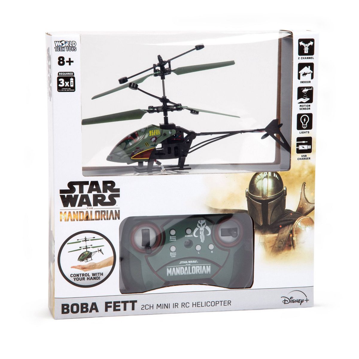 TM Boba Fett 2CH IR Remote Control Helicopter Toy 1