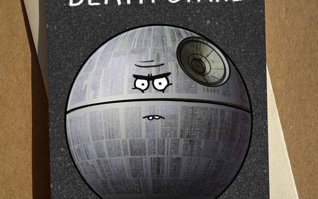 New Star Wars Death Star Death Stare Funny Greeting Card available now!