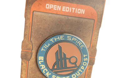 New Star Wars Galaxy's Edge Black Spire Outpost Til the Spire Open Edition Pin available!