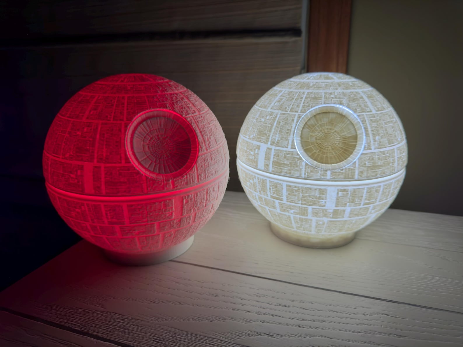 SW 3D Printed Death Star Illuminate Lamp 1