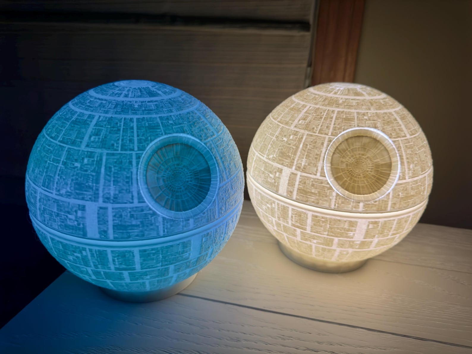 SW 3D Printed Death Star Illuminate Lamp 2