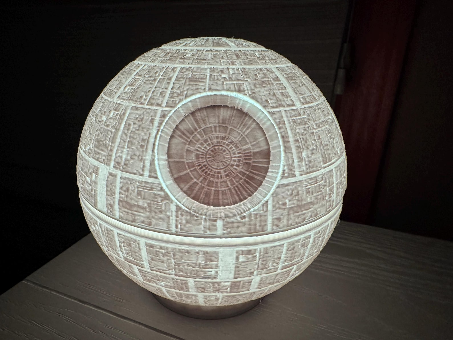 SW 3D Printed Death Star Illuminate Lamp 5