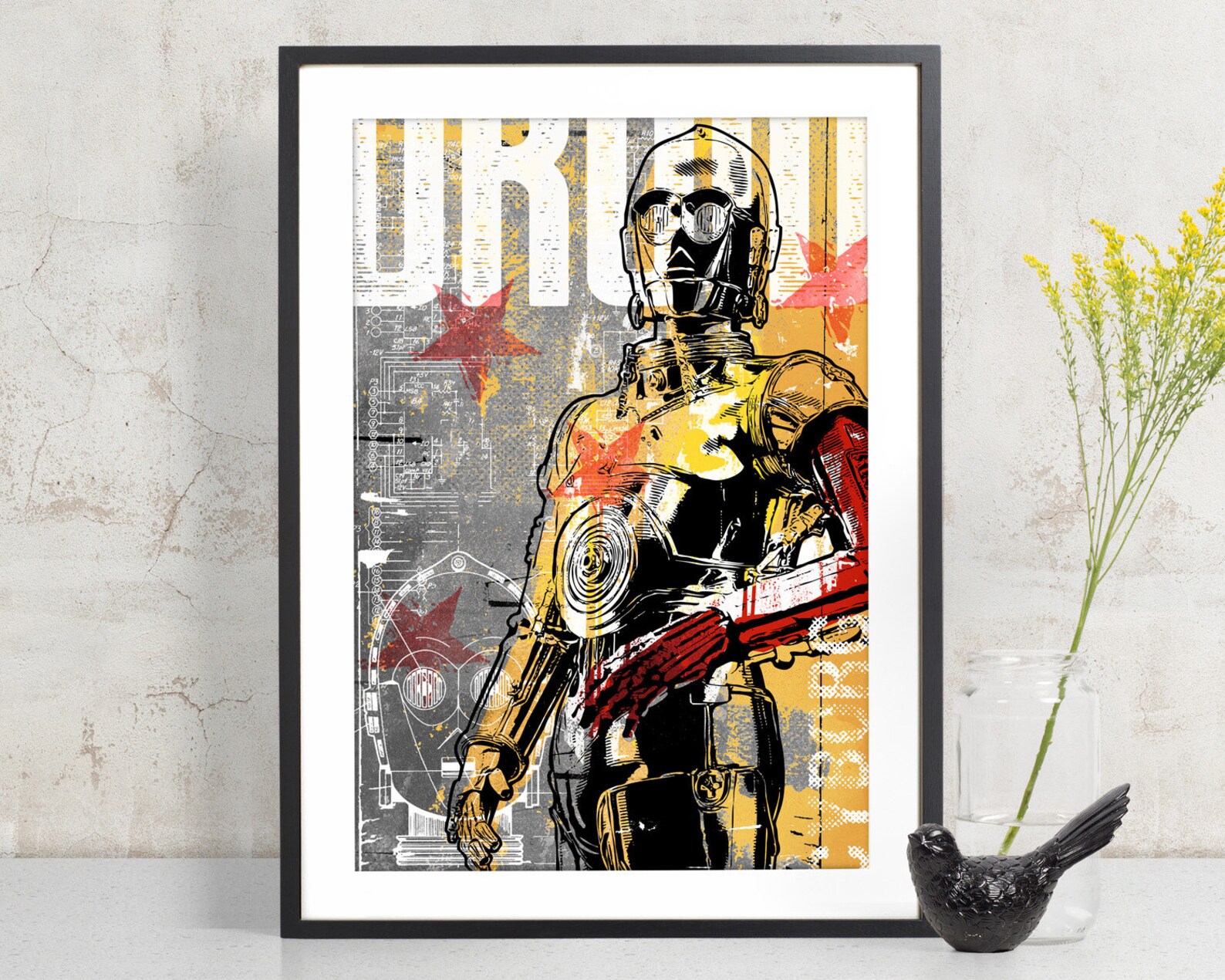 SW C-3P0 Patent Fan Art Print Poster 1