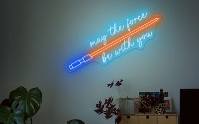 New Star Wars May the force be with you! Custom Neon Sign Light Wall Decor available now!