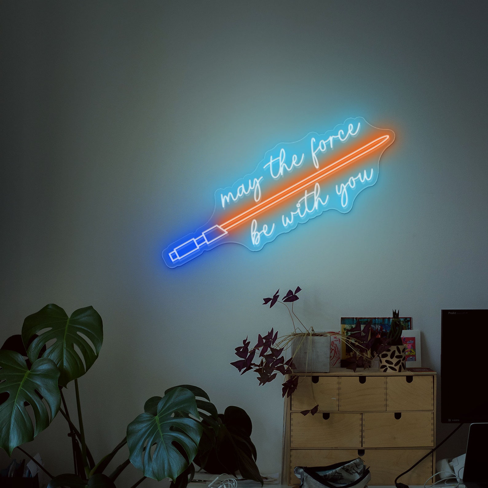 SW May the force be with you! Custom Neon Sign Light Wall Decor 4