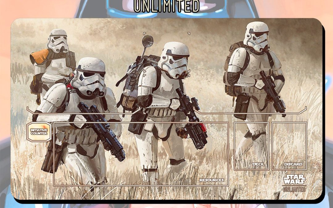 New Star Wars Unlimited Imperial Stormtroopers Deployed TCG Play Mat available now!