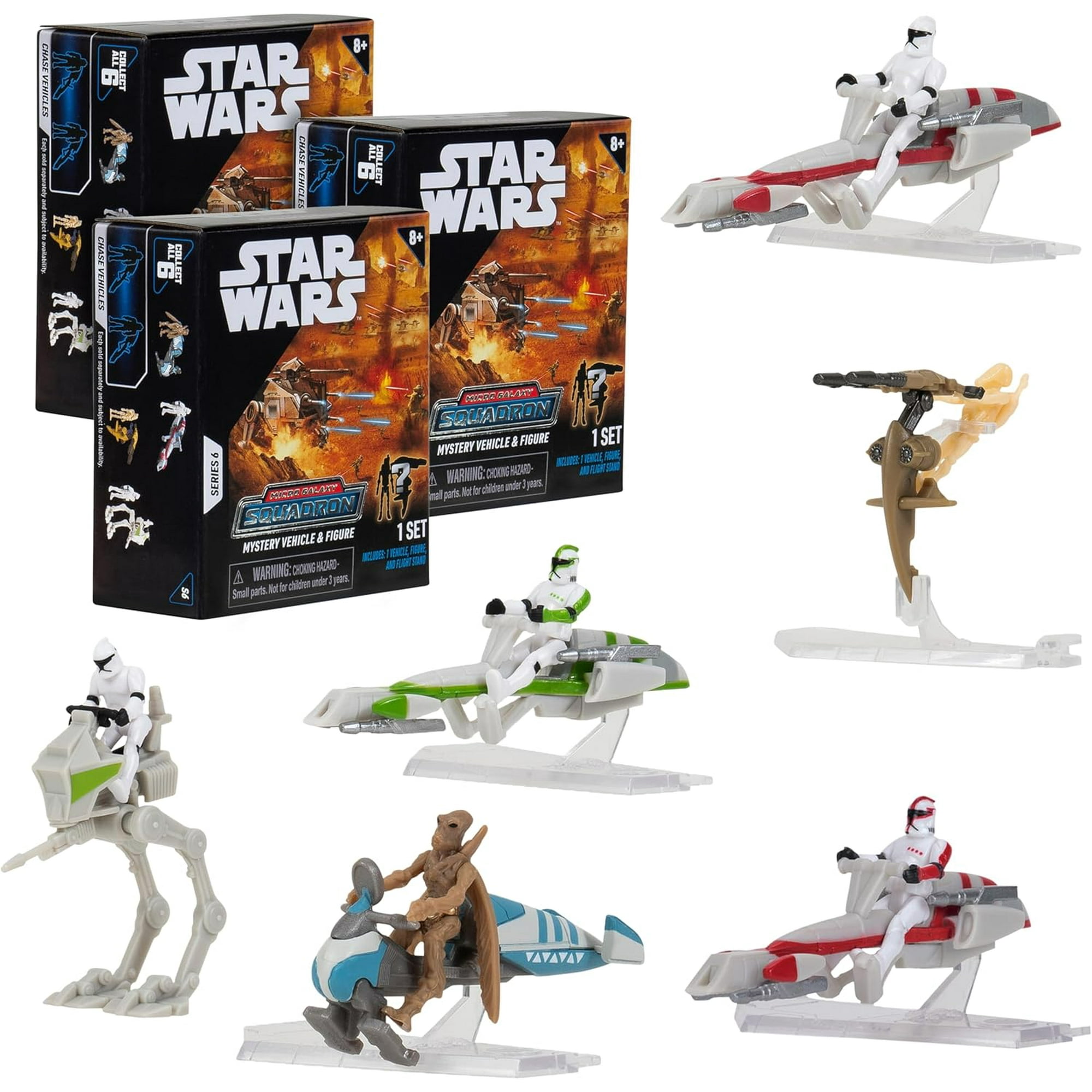 SW Micro Galaxy Squadron Scout Class Mystery Box 3-Pack Set 1