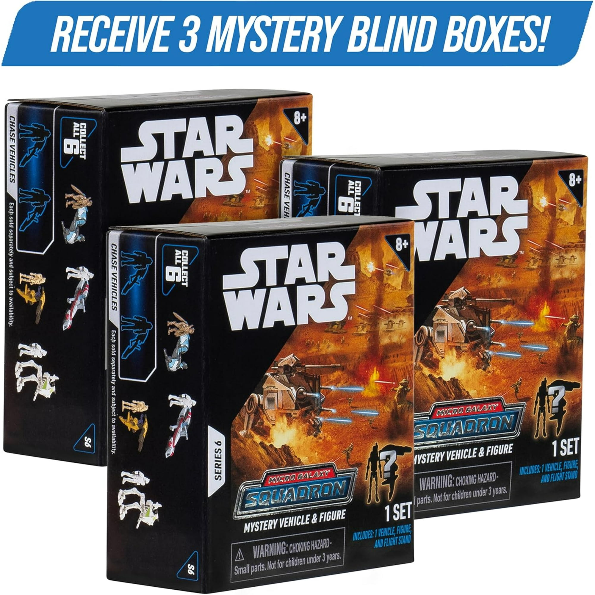 SW Micro Galaxy Squadron Scout Class Mystery Box 3-Pack Set 2