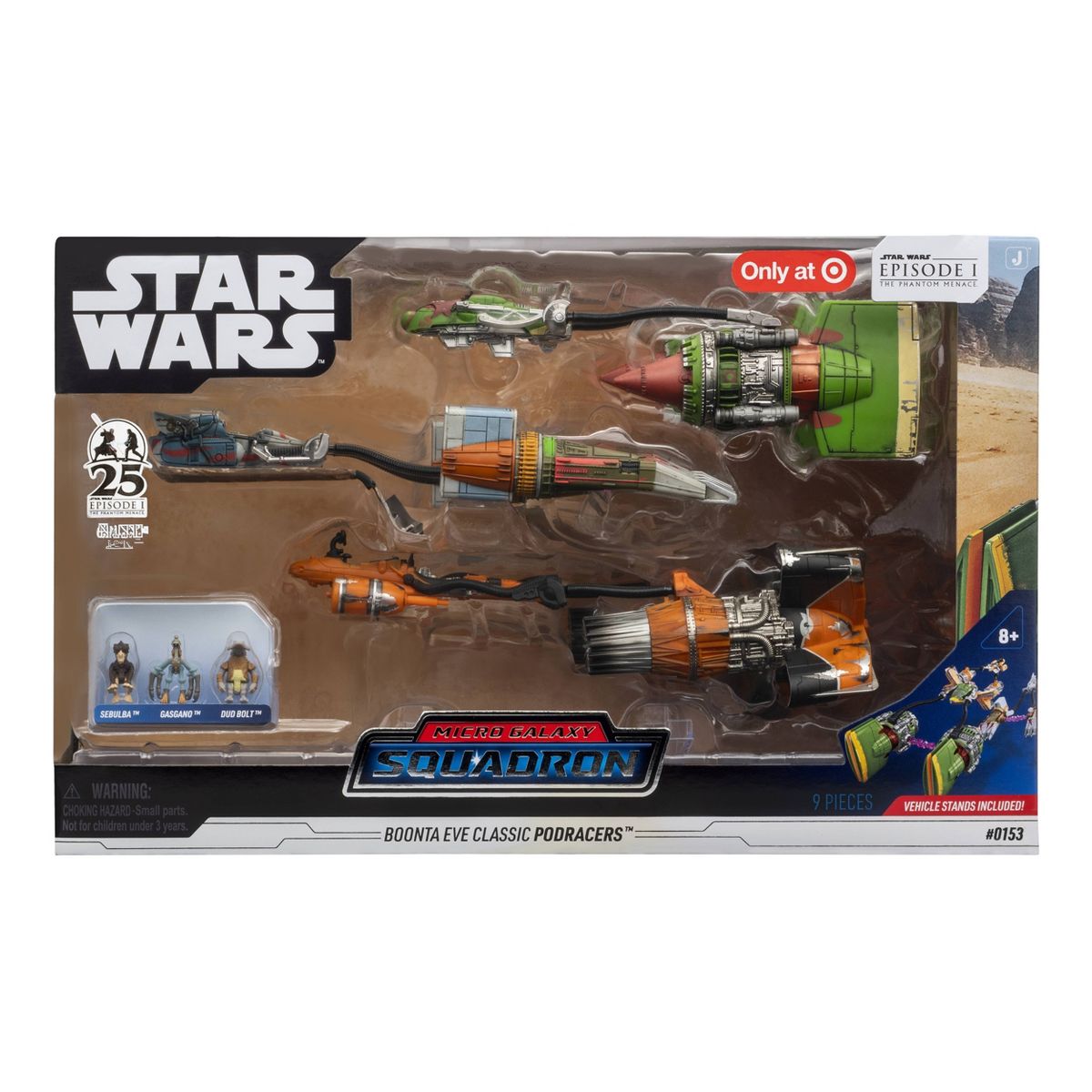 TPM Micro Galaxy Squadron Boonta Eve Classic Podracer Vehicles 3-Pack Set 1