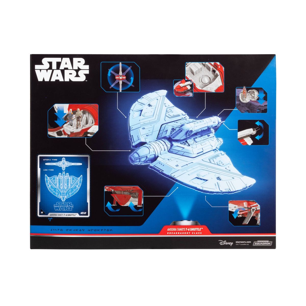 SWA Micro Galaxy Ahsoka Tano's T-6 Shuttle and Mini Figure Set 2