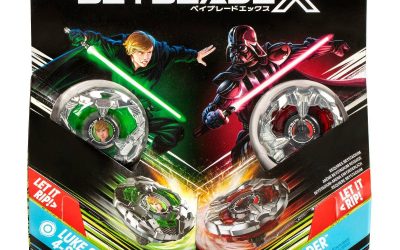 New Return of the Jedi Beyblade Luke Skywalker 4-80B and Darth Vader 4-60P Battle Tops Set available!