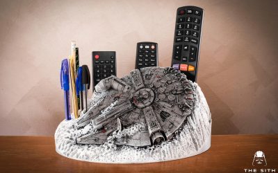 New Star Wars Millennium Falcon Remote Control Holder Desk Organizer available now!