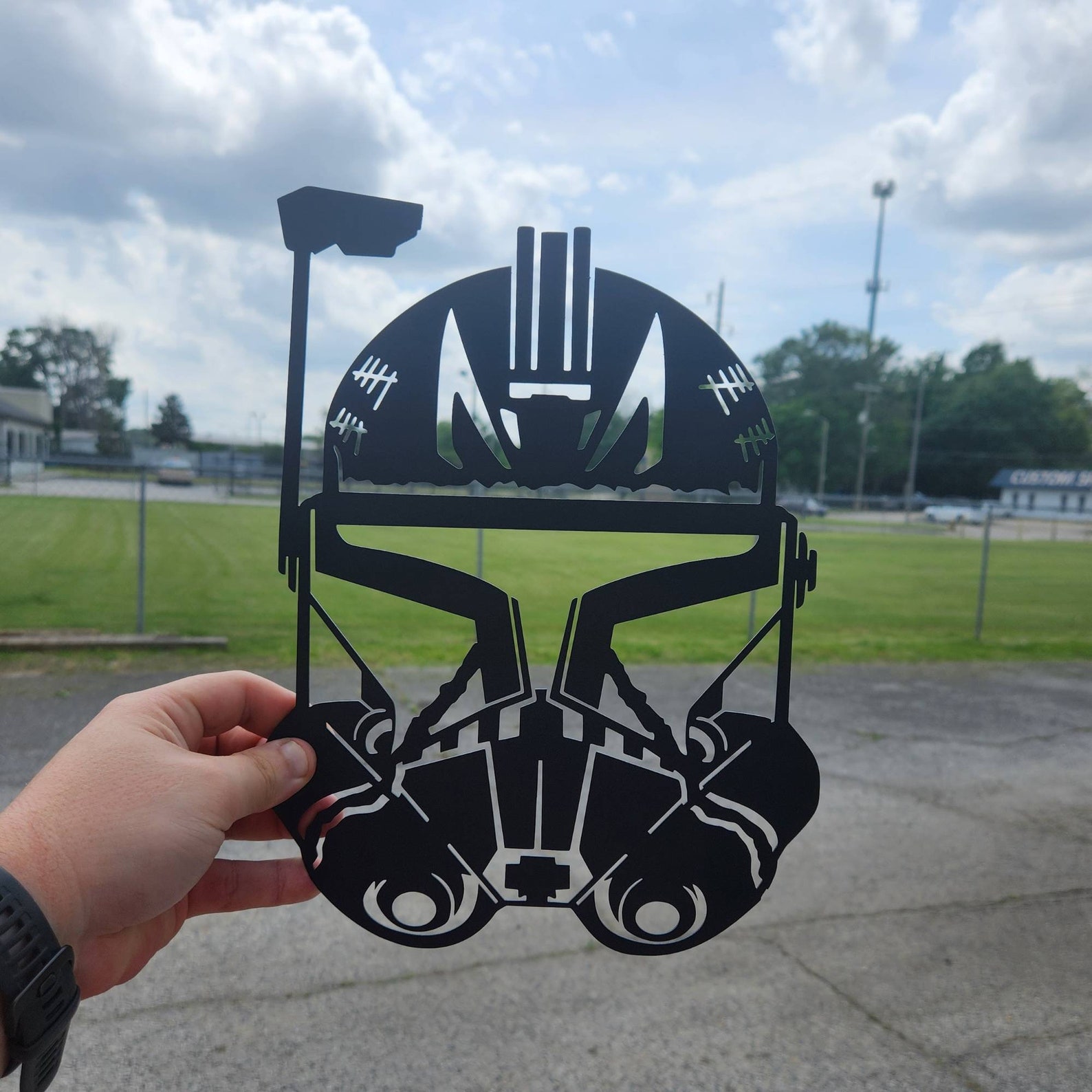 SWTCW The Clone Wars Captain Rex Metal Art Piece 2