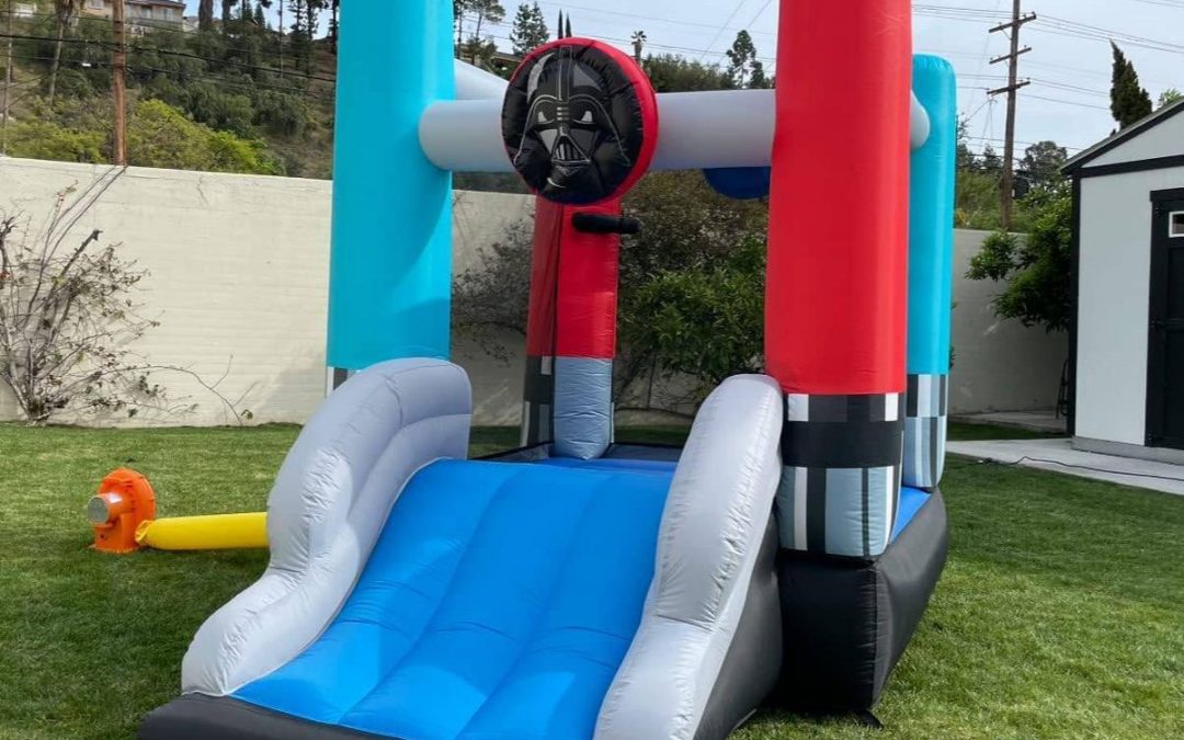 New Star Wars Inflatable Bounce House with Slide available now!