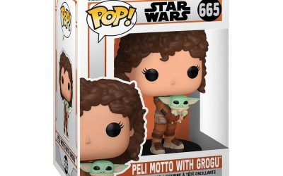 New The Mandalorian Peli Motto (with Grogu) Funko Pop! Bobble Head Toy available now!