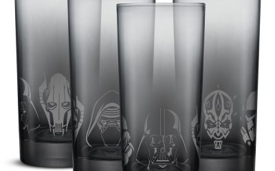 New Star Wars Dark Side Tall Drinking Glasses 4-Pack Set available now!