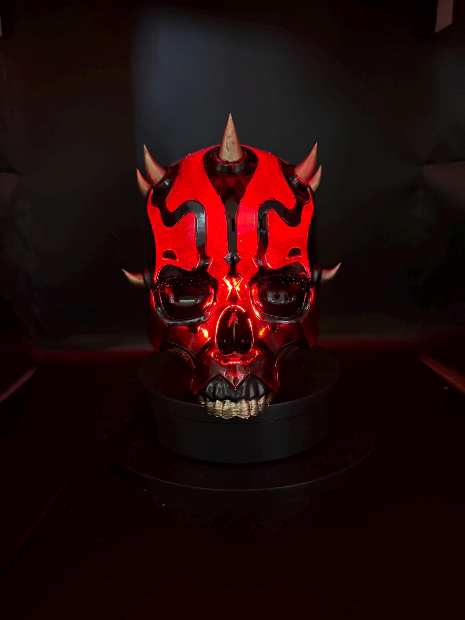 SW Inspired Darth Maul 3D Printed Skull Fan Art 1