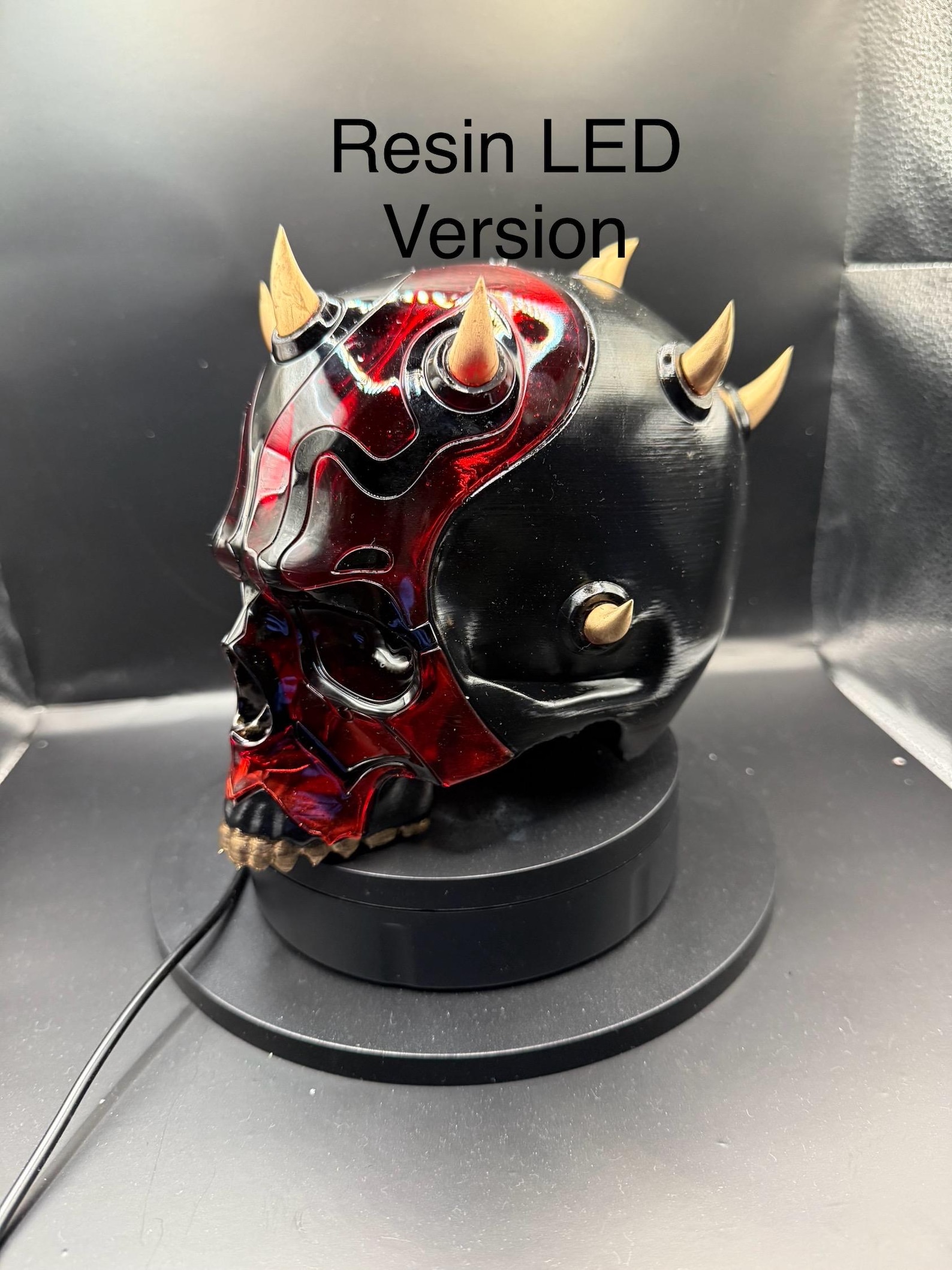 SW Inspired Darth Maul 3D Printed Skull Fan Art 2