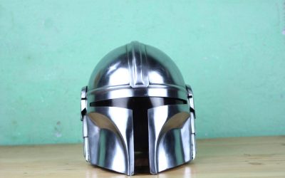 New The Mandalorian 18 Gauge Steel Cosplay Replica Helmet available now!