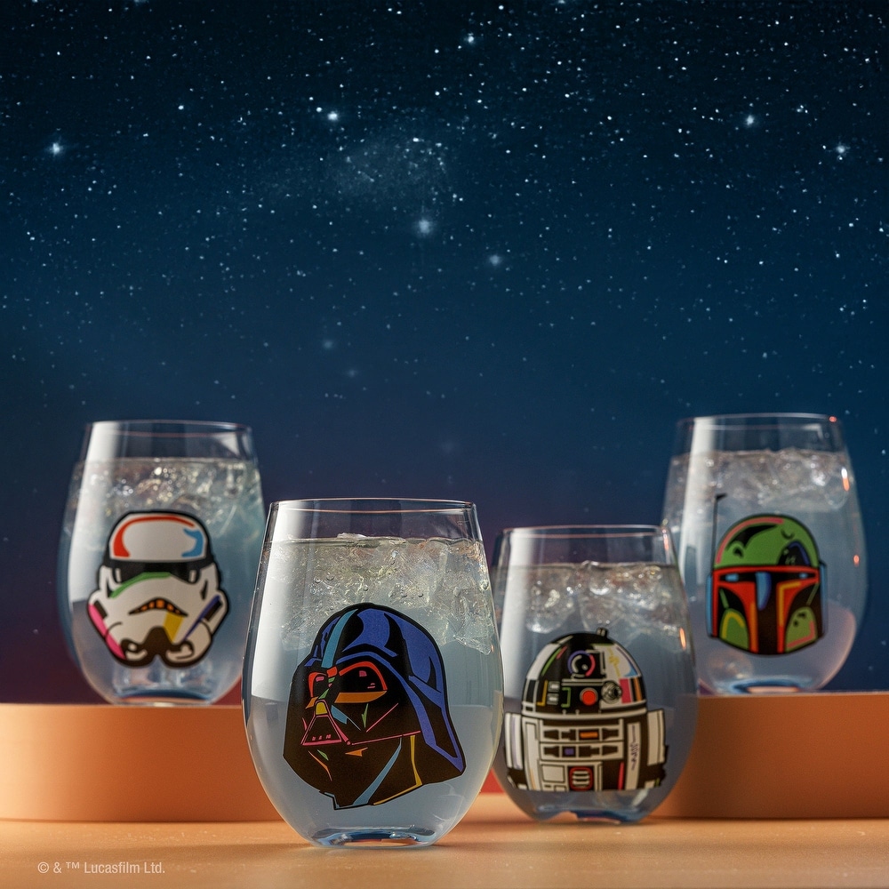 SW Cosmic Color Stemless Drinking Glasses 4-Pack Set 1