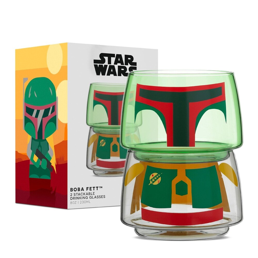 TM Boba Fett Character Collection Stackable Glass 1