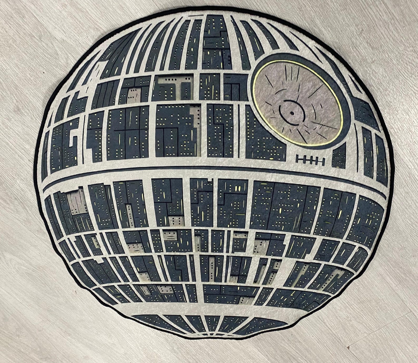 SW Death Star Decor Round Floor Rug 2