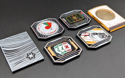 New Star Wars Unlimited TCG Compatible Premium Acrylic Twin Suns Initiative Token Set available!