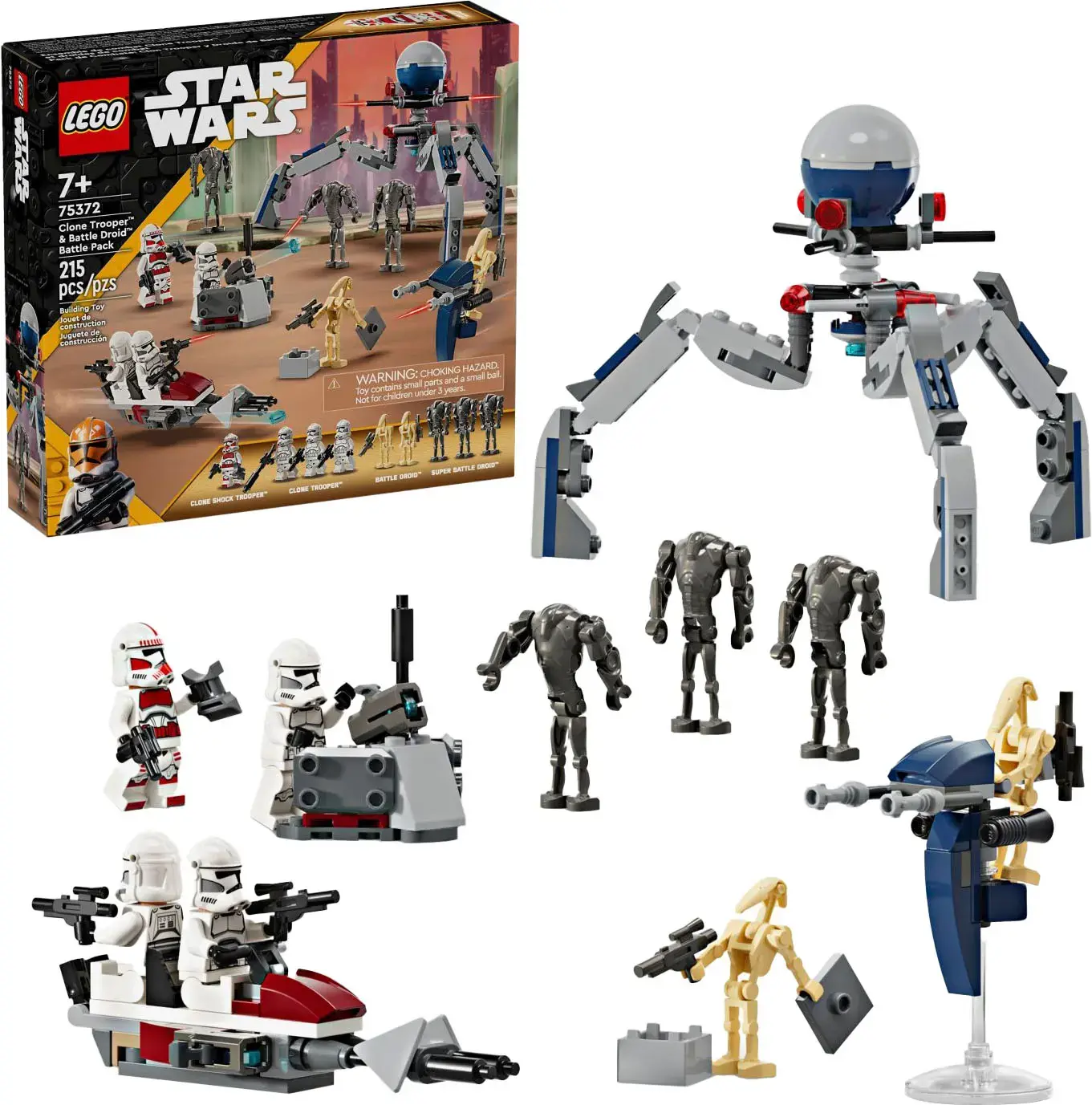 SWTCW Clone Trooper & Battle Droid Battle Pack Lego Set 1