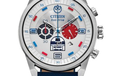 New Star Wars Eco-Drive R2-D2 3-hand Silvertone Watch available now!