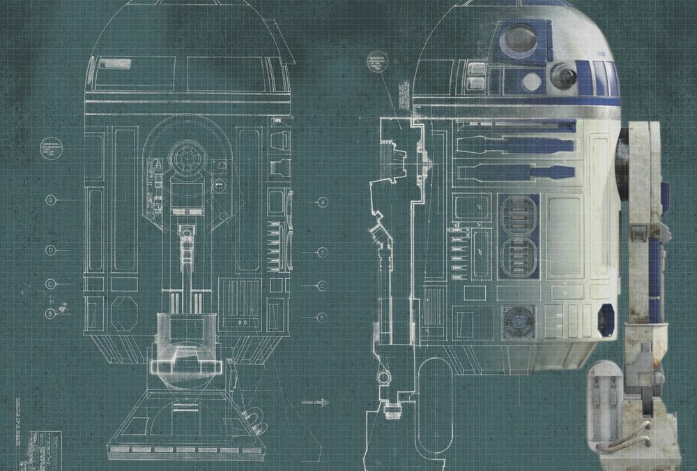 New Star Wars R2-D2 Ultra-strippable Prepasted Mural available now!