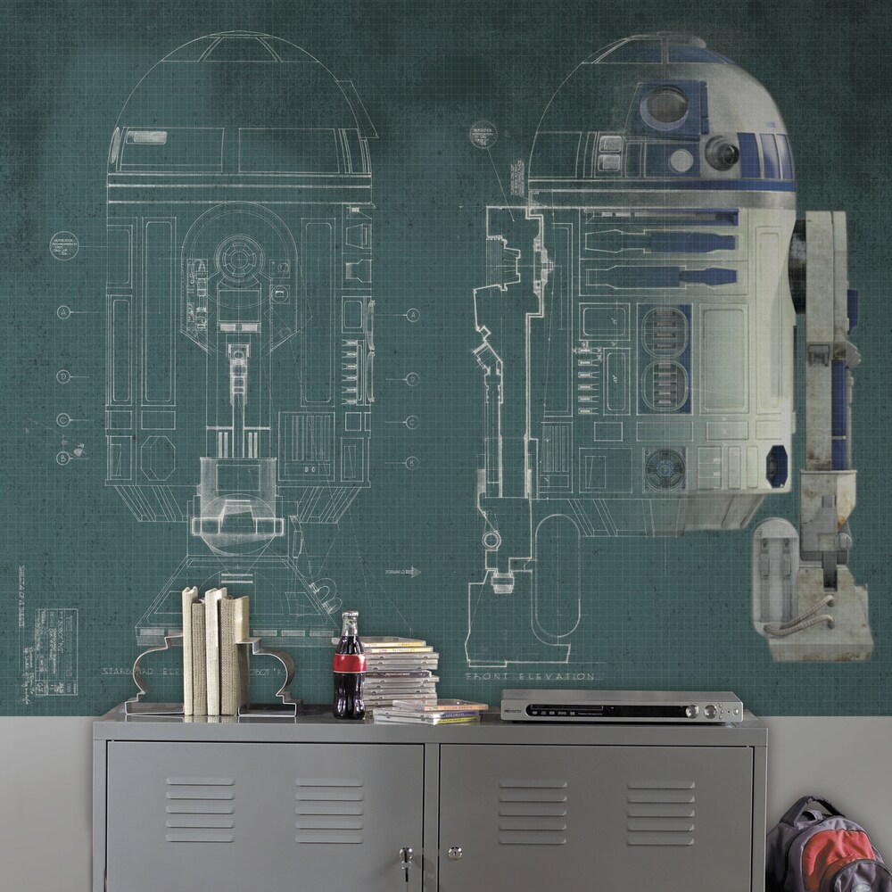 SW R2-D2 Ultra-strippable Prepasted Mural 2