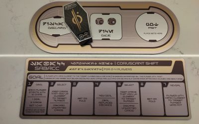 New Star Wars Galaxy's Edge Galactic Starcruiser Hotel Halcyon Sublight Lounge Sabacc Card Game Board available!