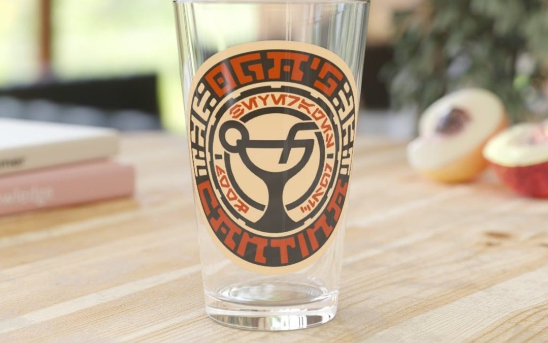 New Star Wars Galaxy's Edge Oga's Cantina Batuu Pint Beer Glass available now!