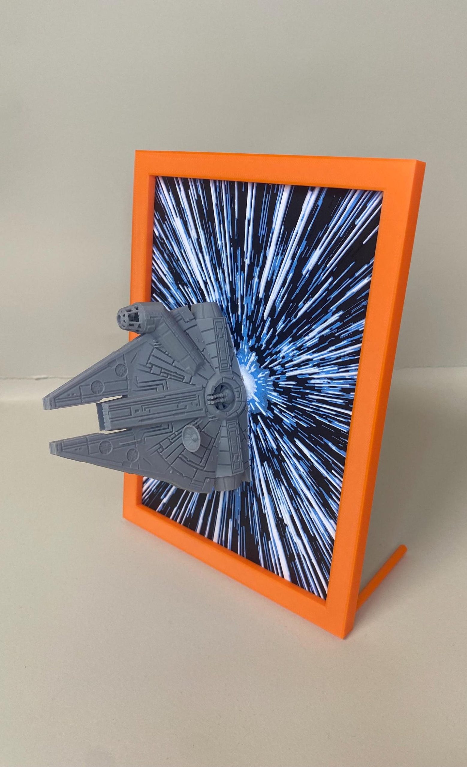 SW Millennium Falcon Wall & Desk Art 3 Dimensional Effect Decor 1