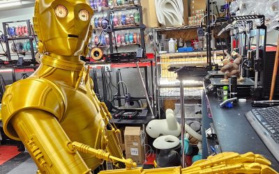 New Star Wars C-3PO Life-Size 3D Printed Art Statue available now!