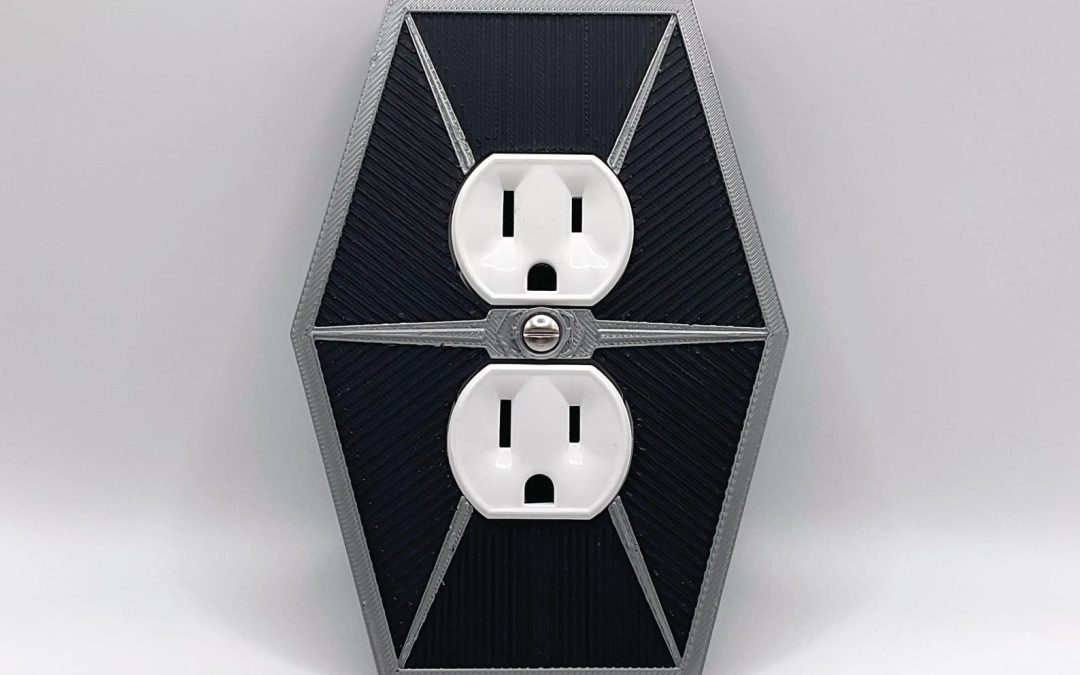 New Star Wars Imperial TIE Fighter Wing Outlet Cover Plate Decor available now!