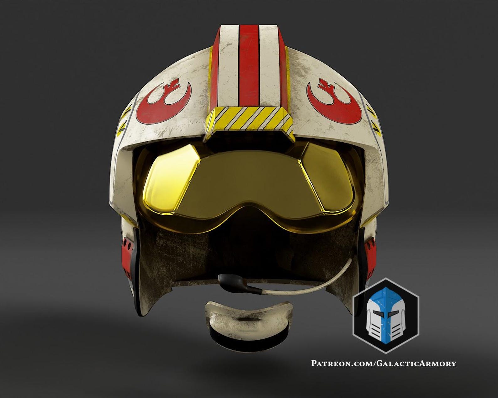 SW 3D Printed Replica X-Wing Pilot Cosplay Helmet