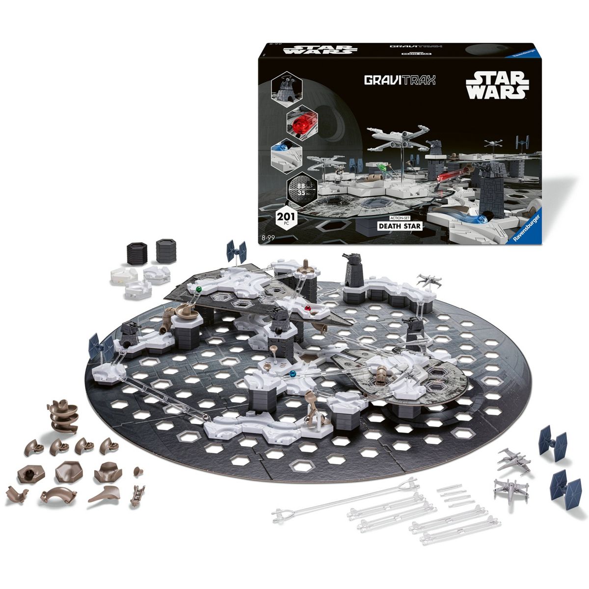 SW Death Star Expandable and Interactive Marble Ball Run System Set 3