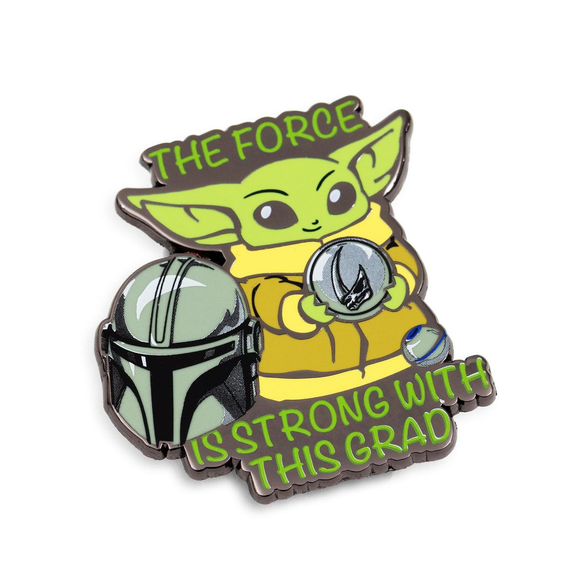 TM The Child (Grogu) "The Force Is Strong With This Grad" Enamel Pin 2