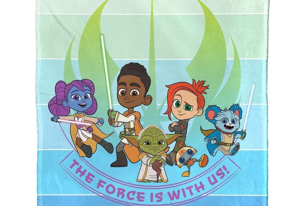 New Star Wars Young Jedi Adventures The Force Is With Us Silk Touch Throw Blanket available!